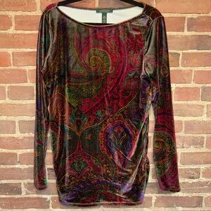 Ralph Lauren Multicolor Paisley Top/Mini Dress